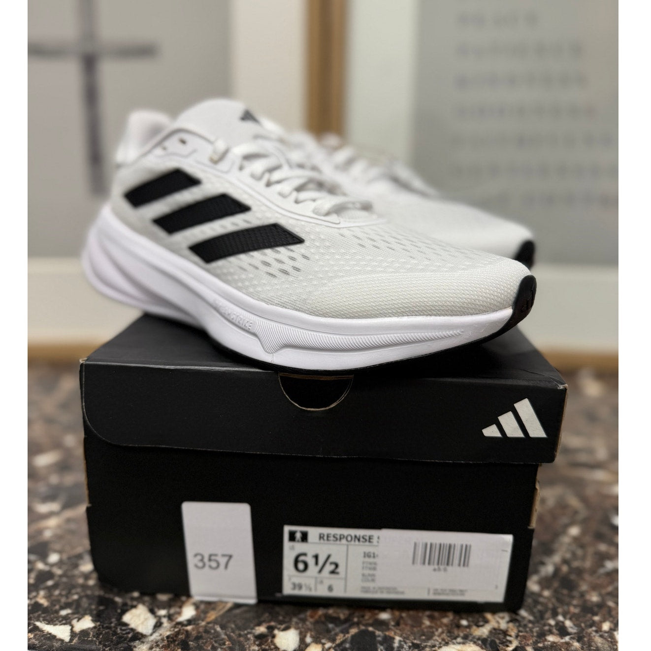 Adidas Response Super Running Shoes – White / Black / Halo Silver – Women’s Size 7.5