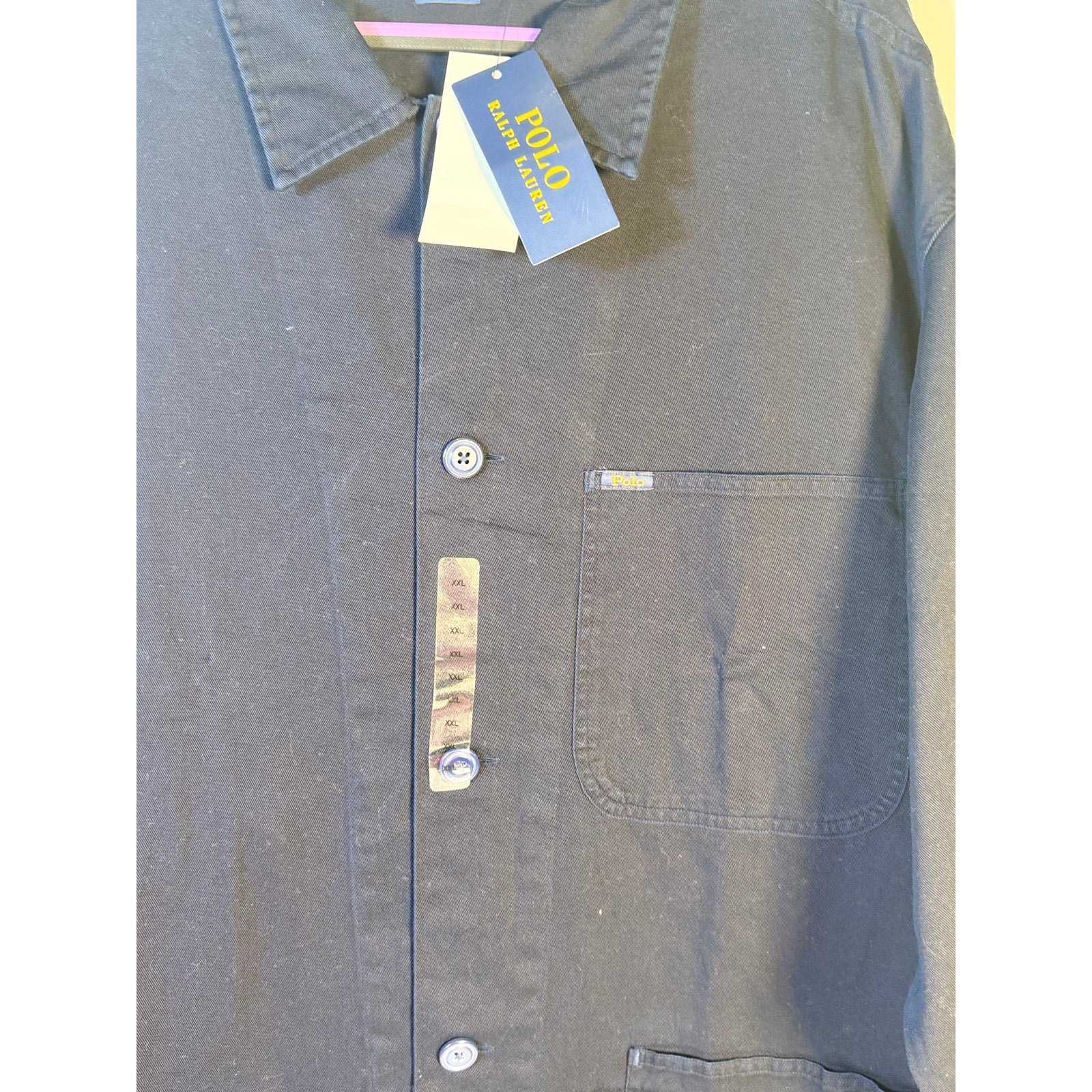 Polo Ralph Lauren Men's Classic Fit Chore Jacket Navy XXL Button Front