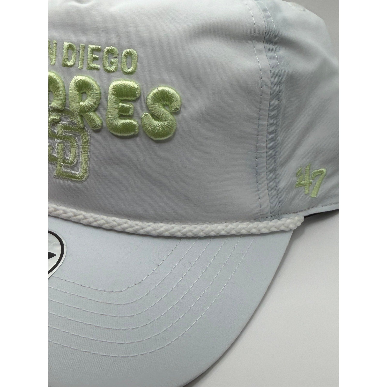 San Diego Padres MLB ’47 Hitch Adjustable Snapback Hat Gray Green NWT