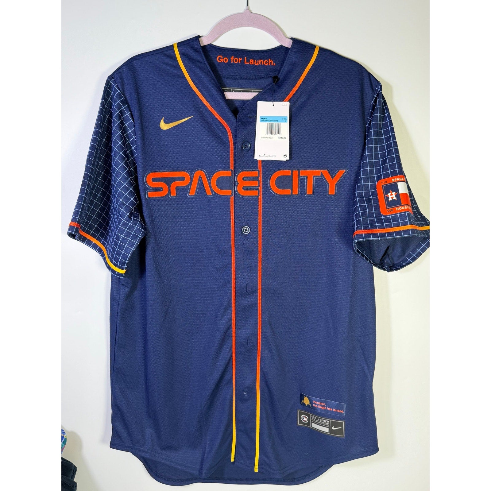 Nike Houston Astros Space City Connect MLB Jersey Navy Men’s Size M NWT