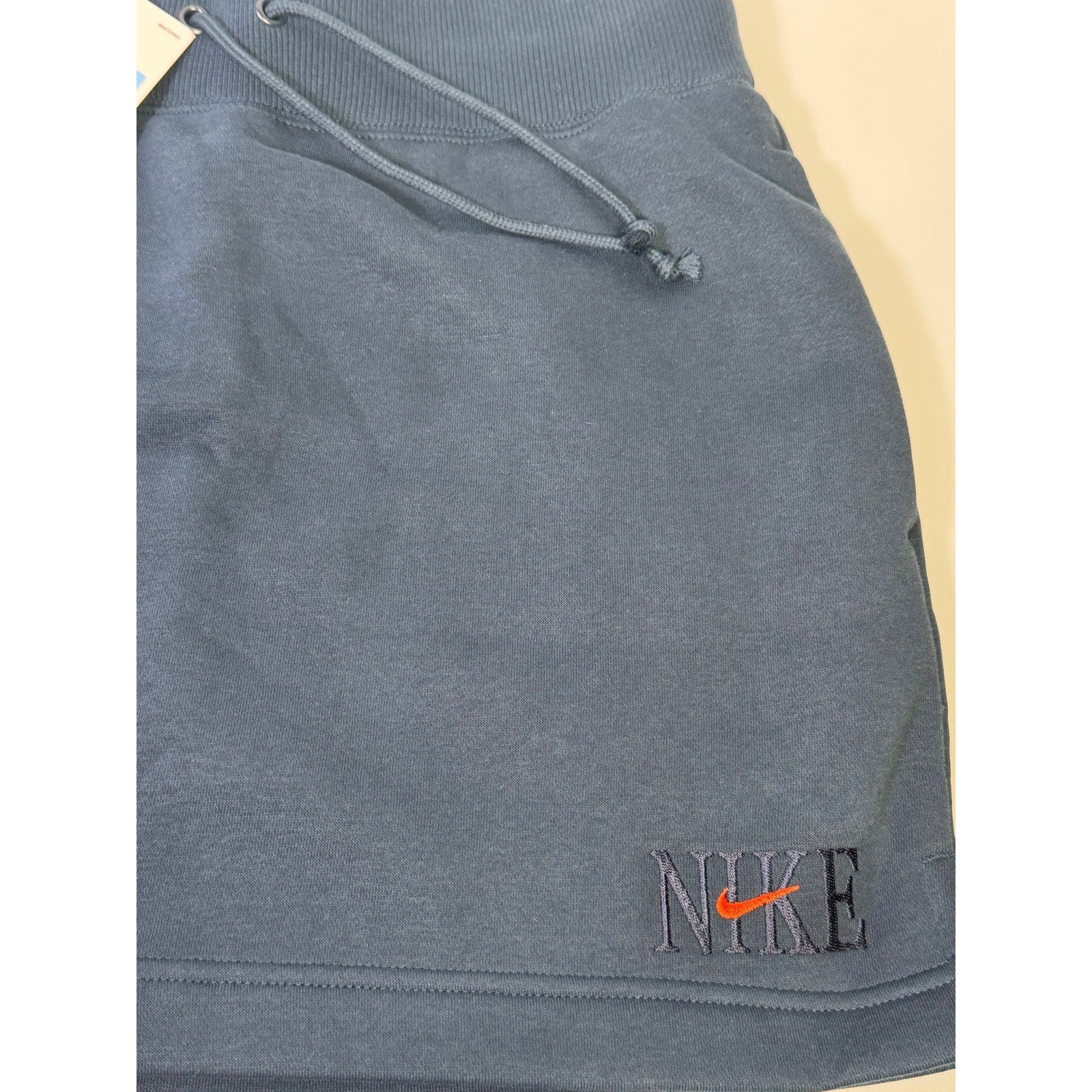 Nike Women’s Fleece Drawstring Mini Skirt Navy Blue Size M NWT