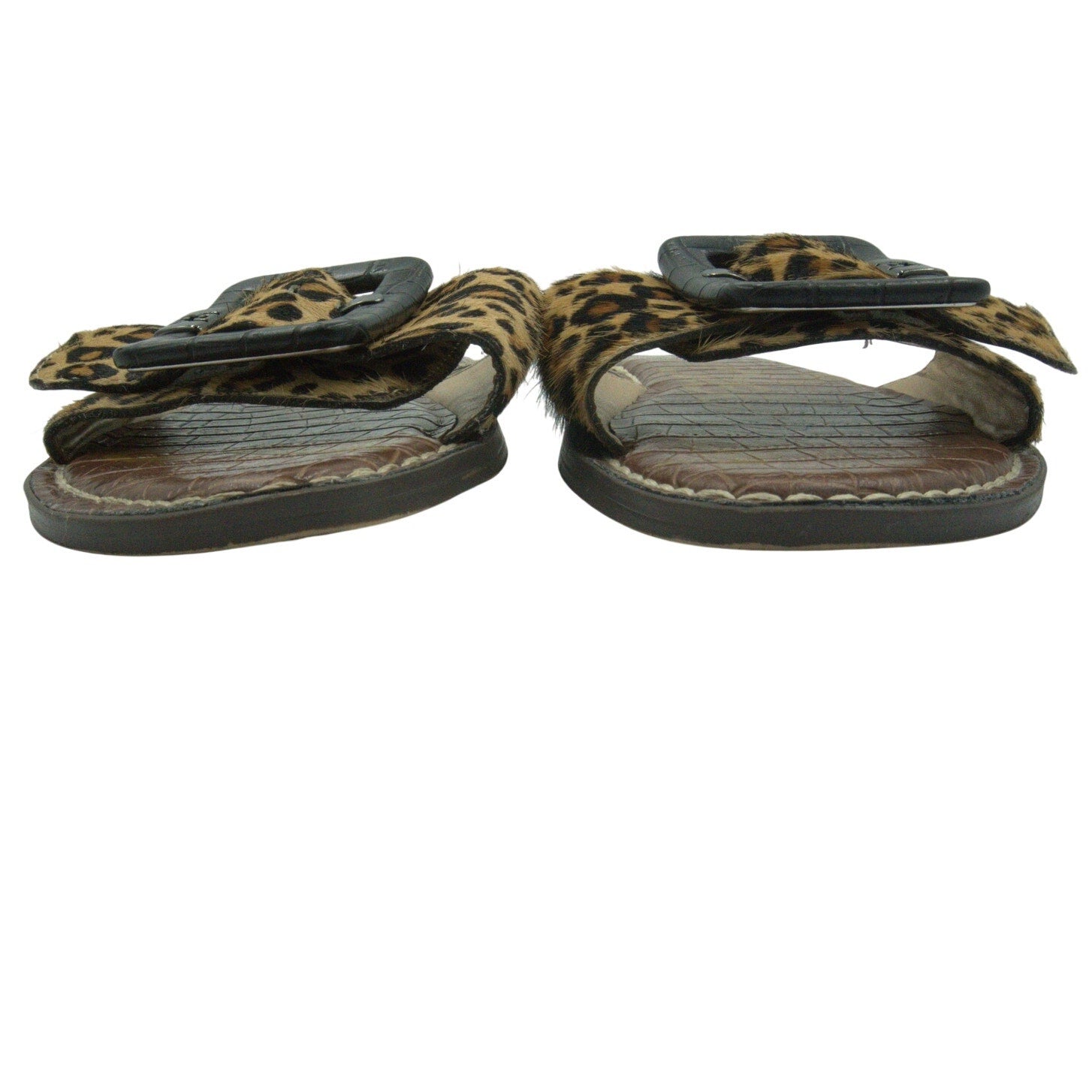 Sam Edelman Gaige Flat Sandals Cheetah Print Haircalf | Women’s 8.5