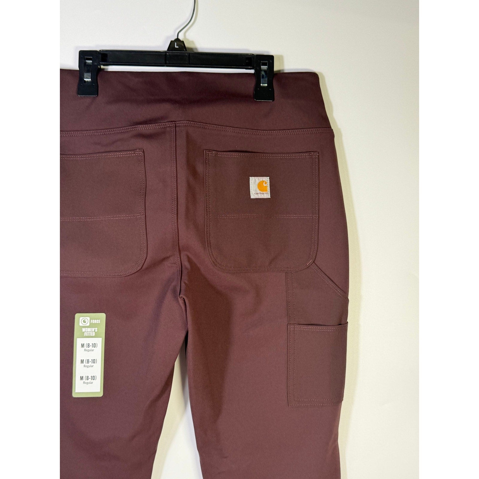 Carhartt Force Women’s Fitted Utility Pants Size M 8-10 Regular Brown New