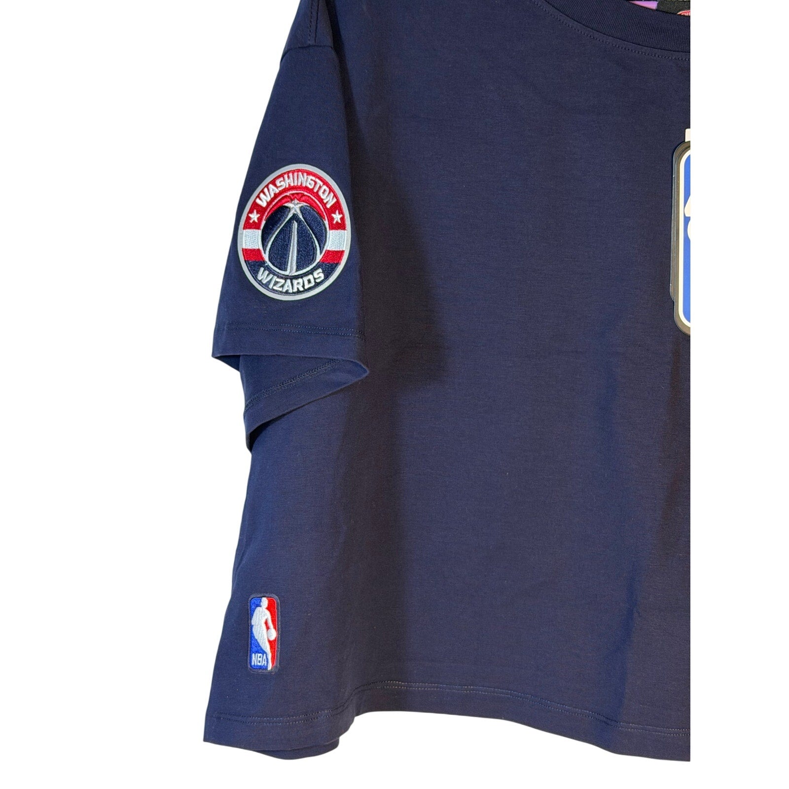 Pro Standard Washington Wizards Rhinestone Logo Crop T-Shirt – Women's XL – NWT