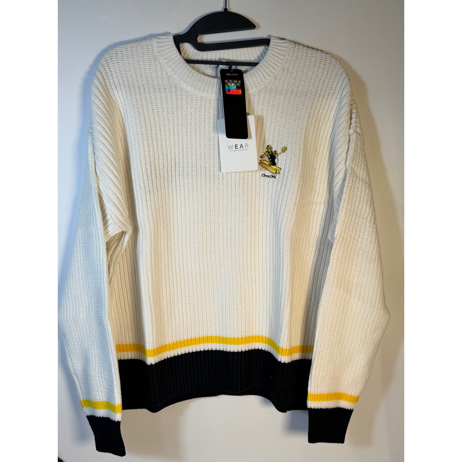 WEAR by Erin Andrews Pittsburgh Steelers Knit Sweater – Women's M/M – NWT