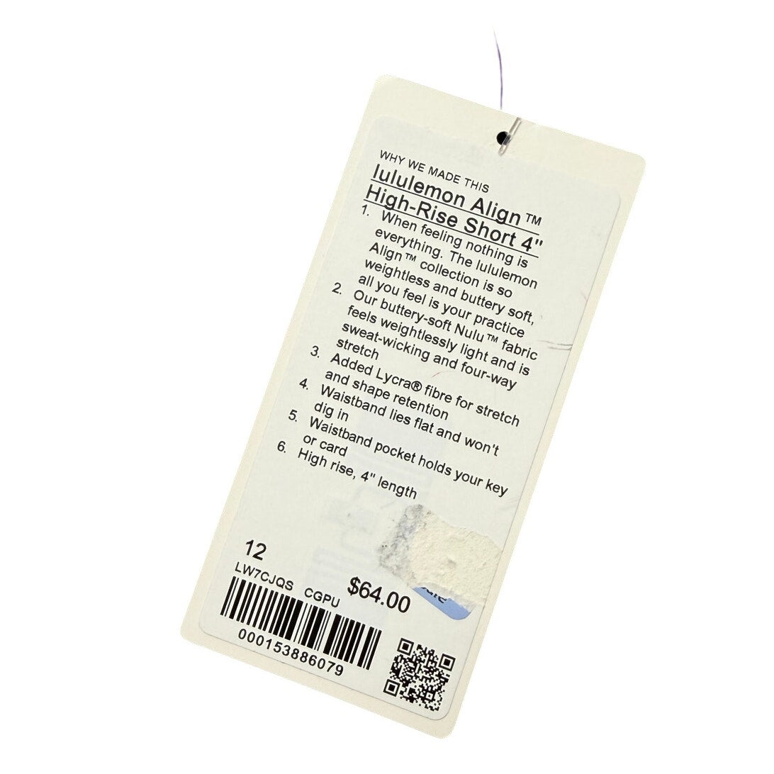 Lululemon Align™ HR Shorts – 4”, purple, 
Size 12
