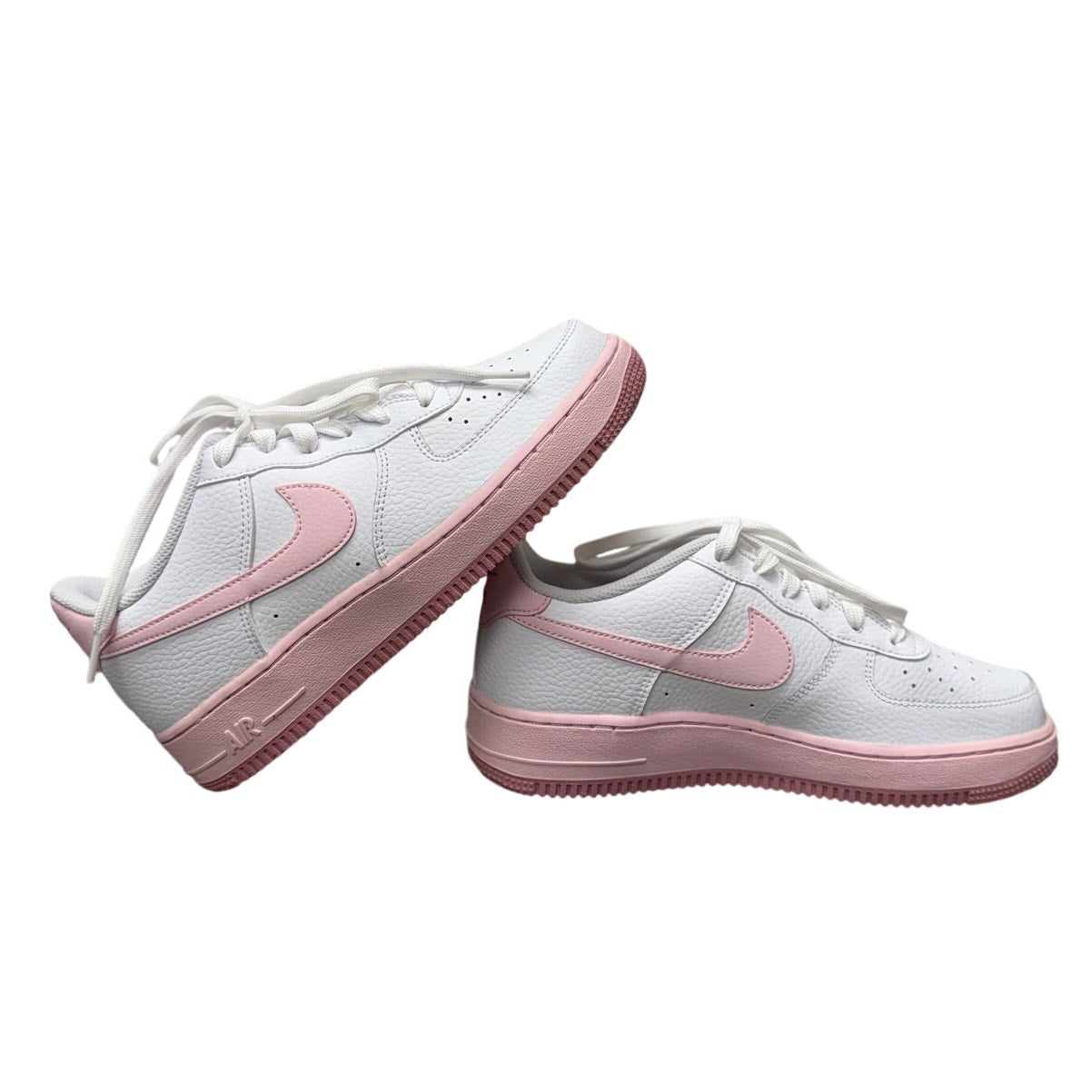 Nike Air Force 1 Low GS White Pink Big Kids Youth 6.5Y Sneakers Shoes