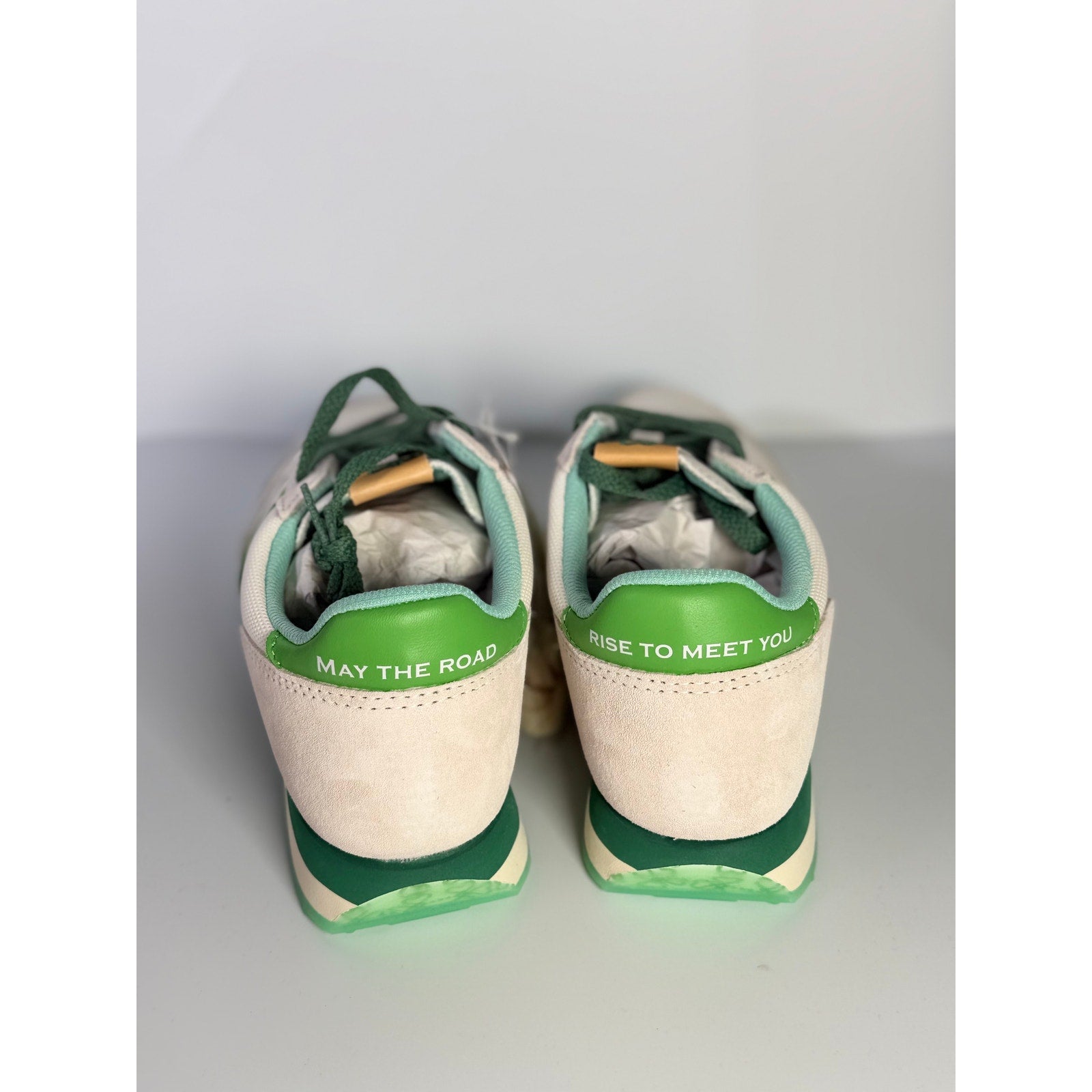 Saucony Jazz Original Sneakers Women's US 8 White Green Lace Up Running Shoes