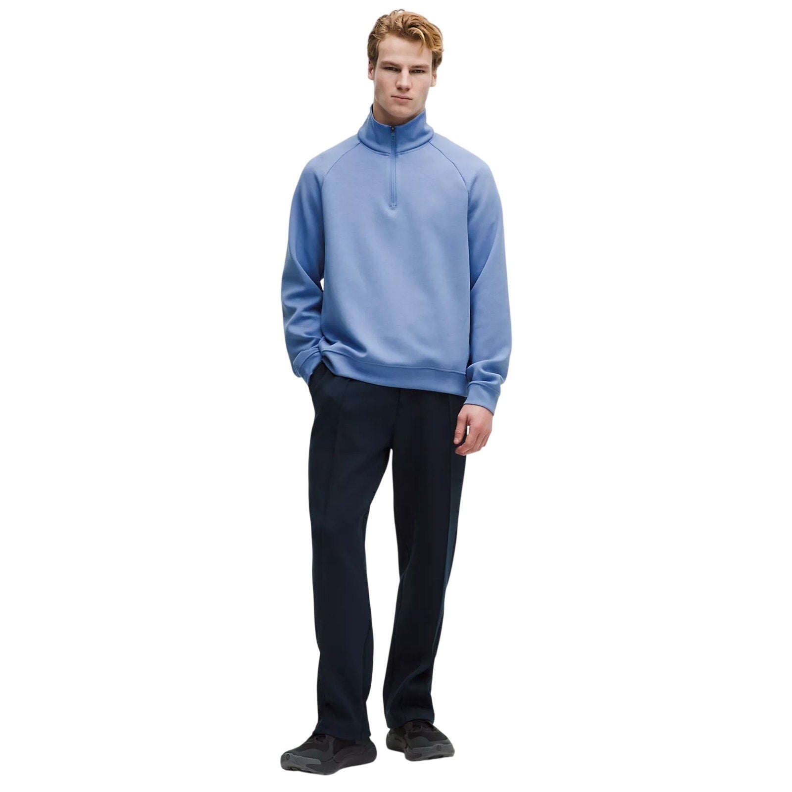 Lululemon Smooth Spacer Quarter Zip – Men's Small Blue
