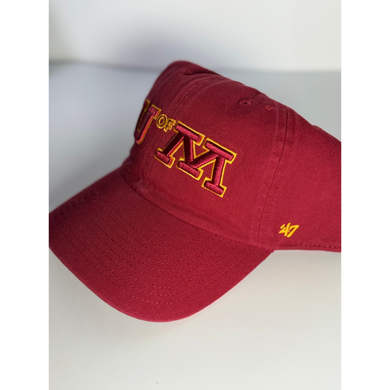 '47 University of Minnesota U of M Adjustable Dad Hat Maroon Gold OSFM