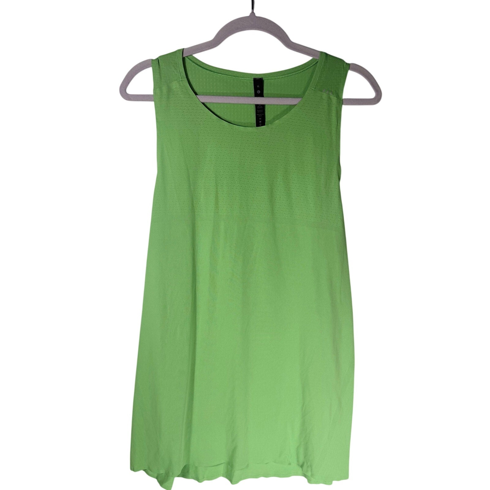 Lululemon Women’s Open-Back Athletic Tank Top Lime Green Size XL