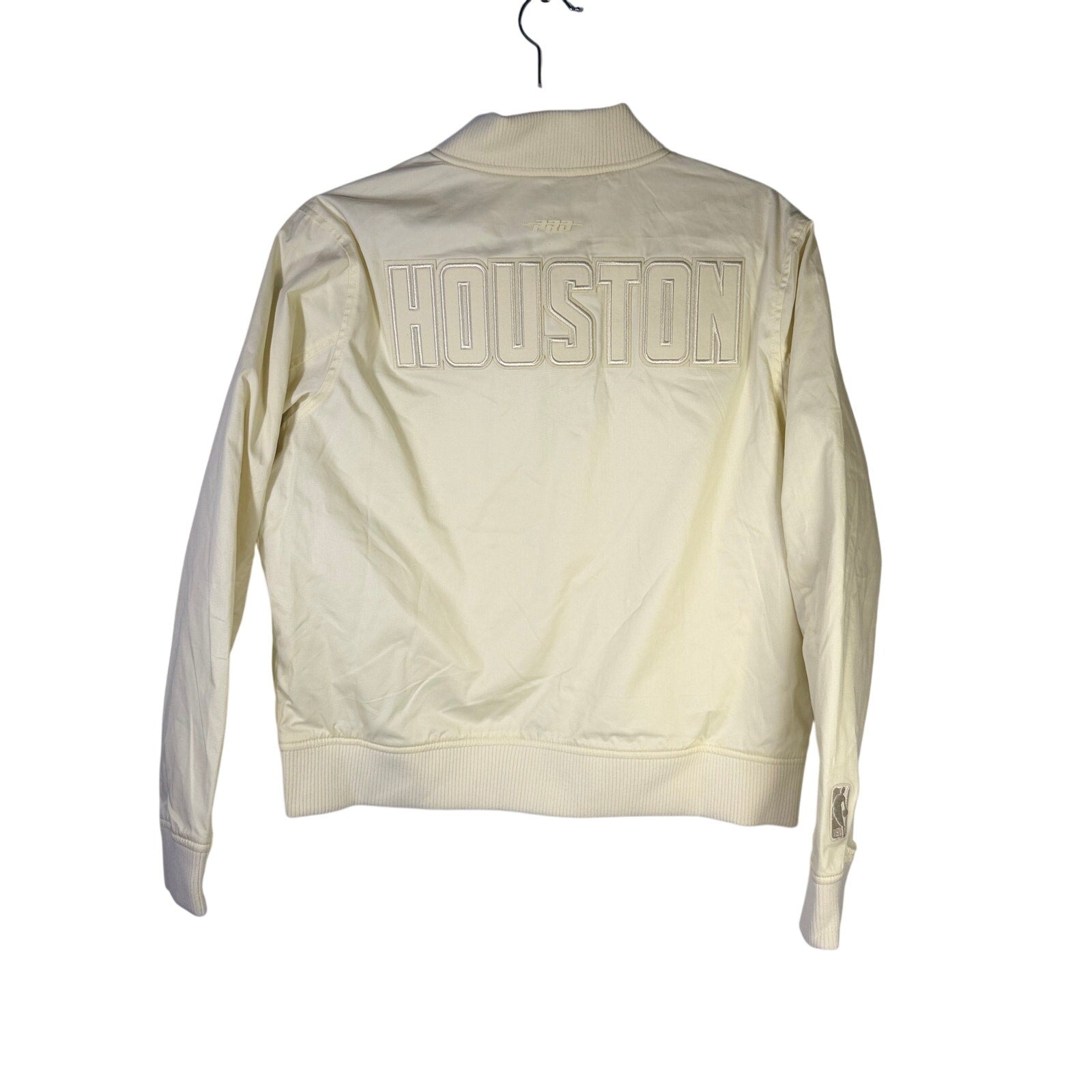 Pro Standard Women’s Houston Rockets Bomber Jacket Cream Size S NWT