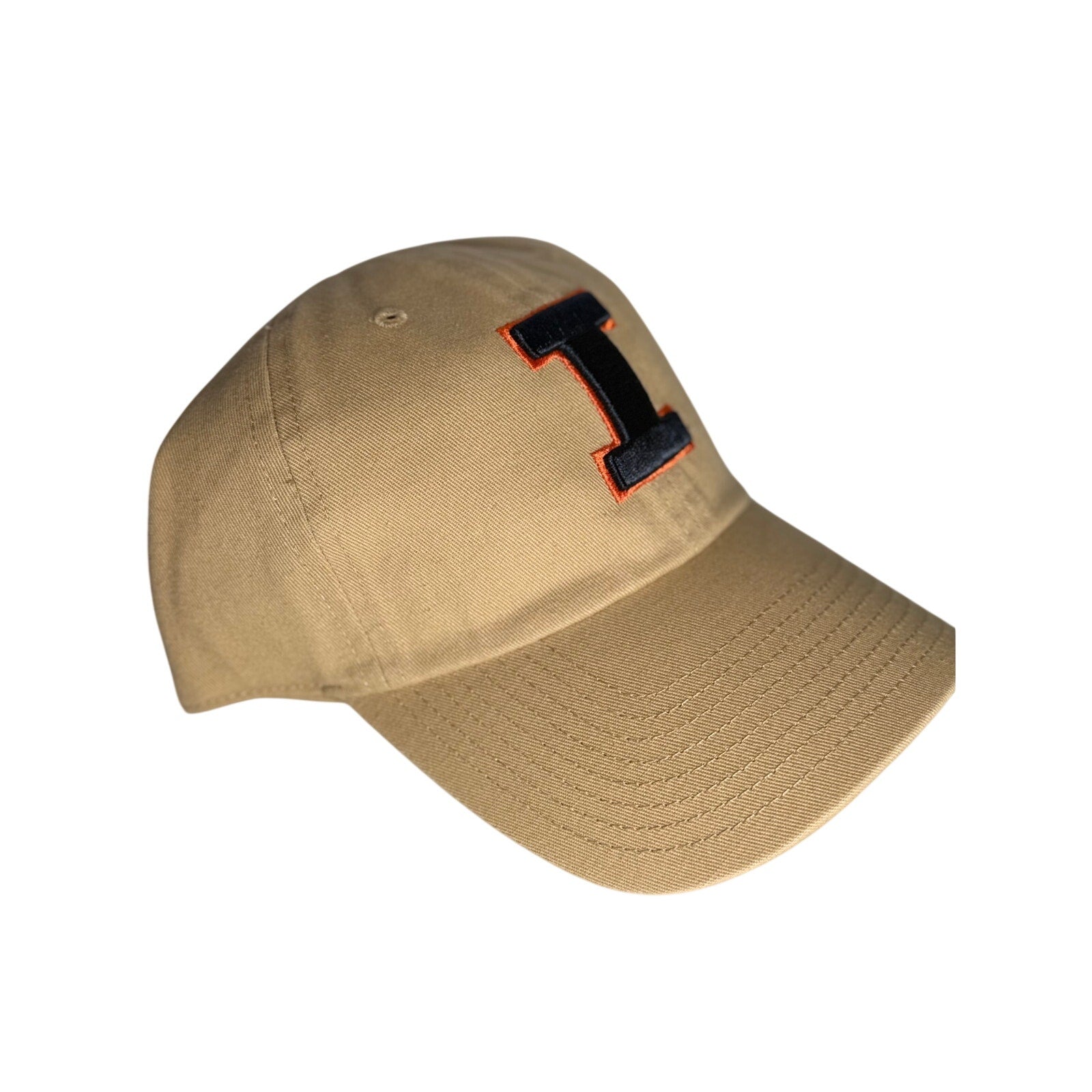 '47 Illinois Fighting Illini Adjustable Dad Hat Tan Black Orange NCAA OSFM