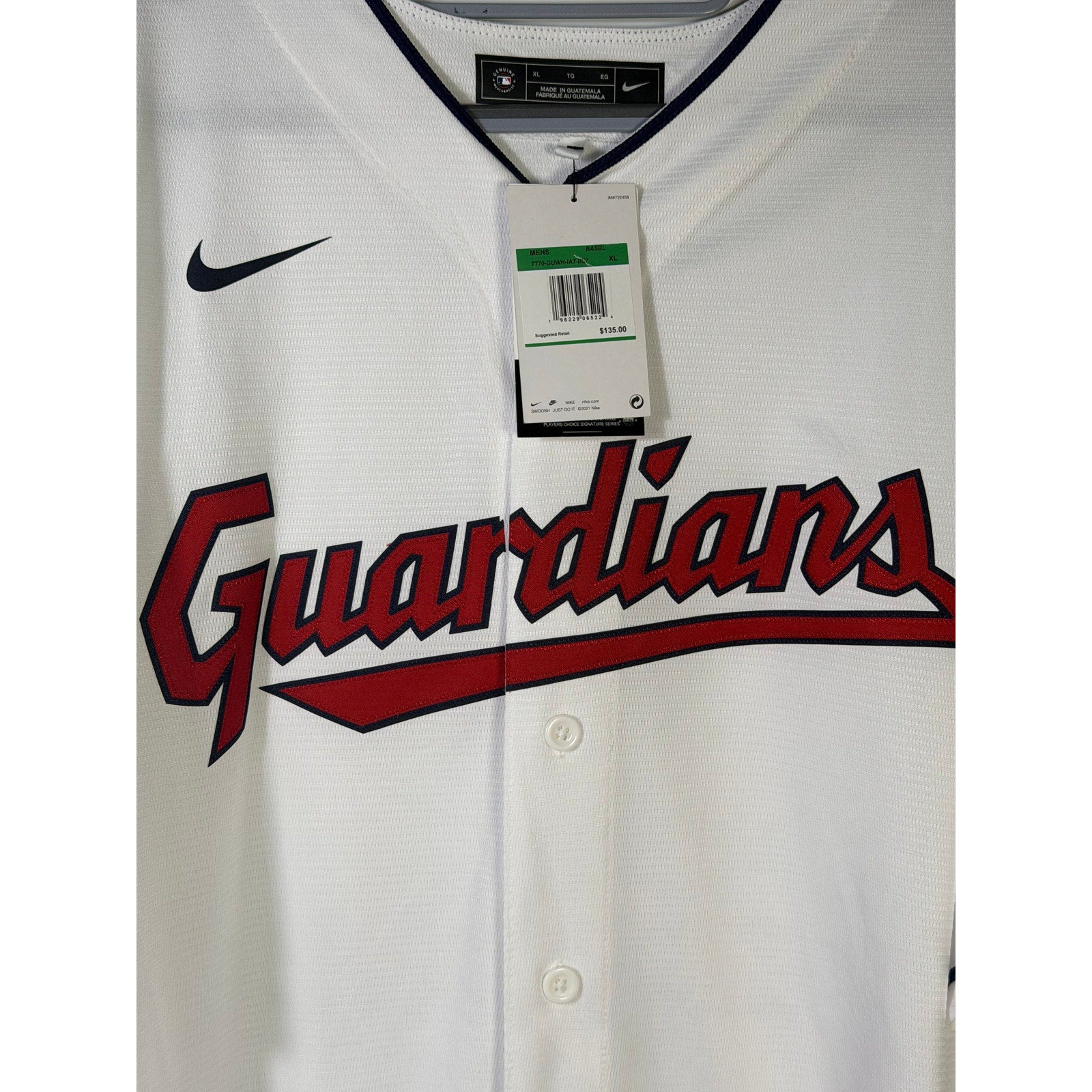 Nike Cleveland Guardians Shane Bieber #57 Women's Jersey NWT L White
