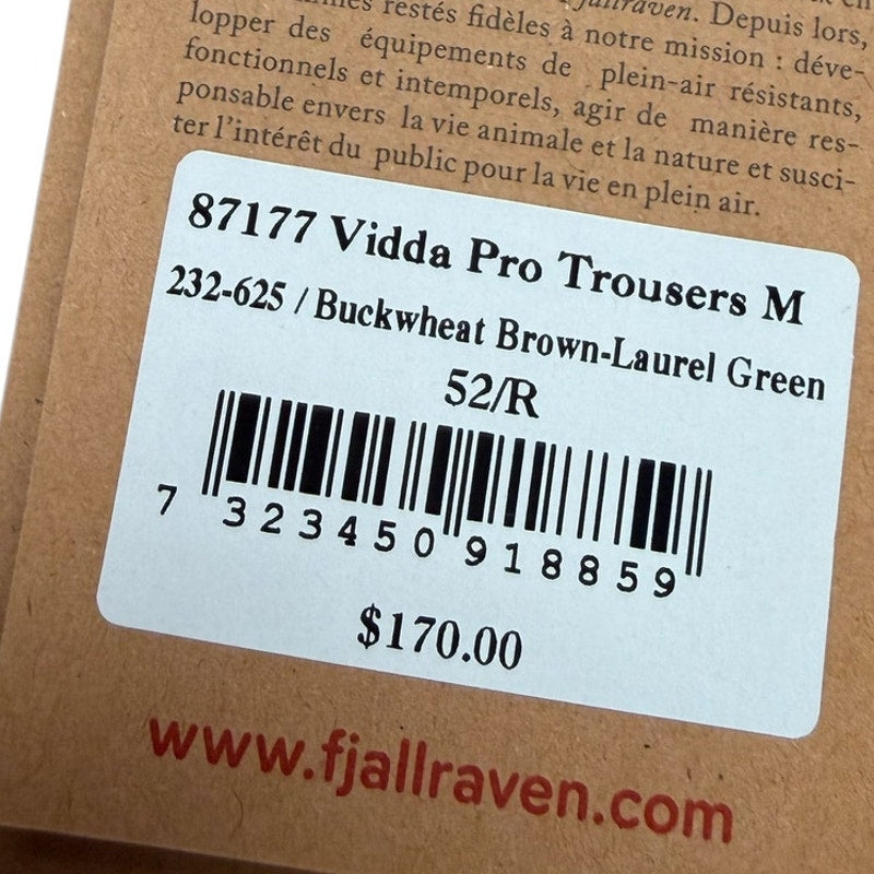 Fjällräven Vidda Pro Trousers – Men’s Medium NWt