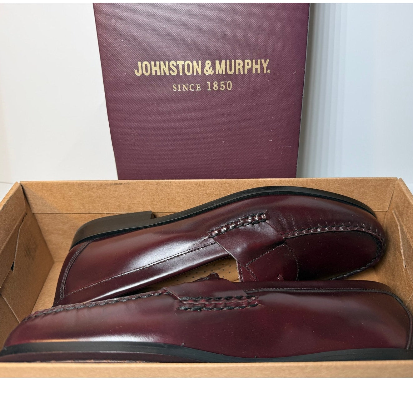 Johnston & Murphy Tassel Loafers – Men’s Size 11 Sheepskin Leather Dress Shoes