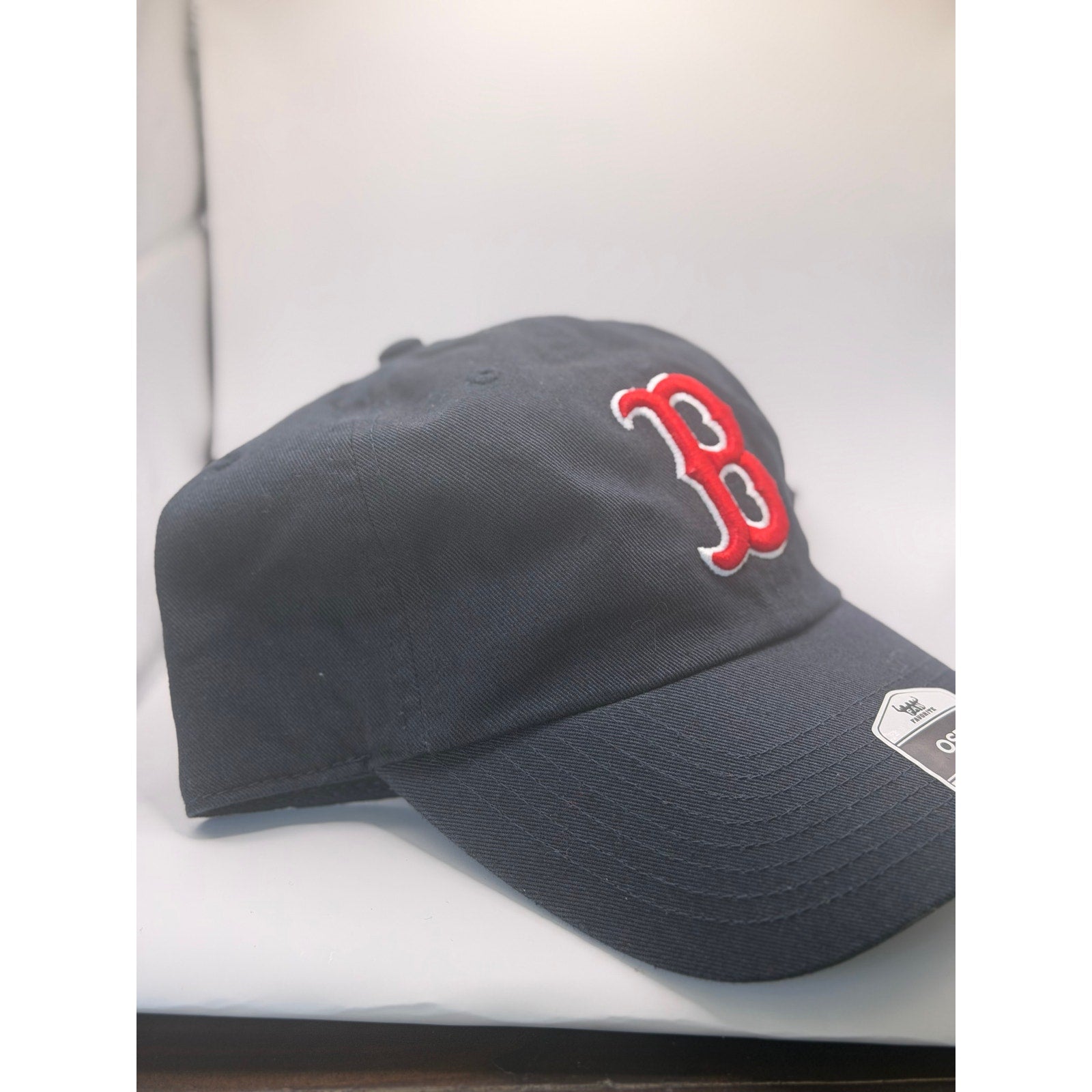 New Era Boston Red Sox MLB Clean Up Adjustable Dad Hat Cap Black Red Logo NWT
