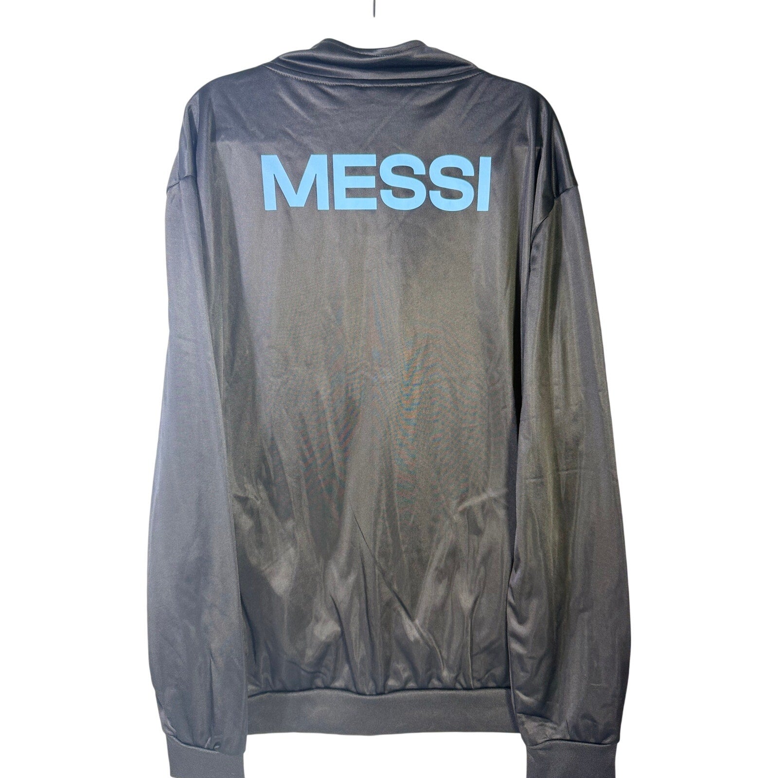 AFA Argentina Messi #10 Full Zip Track Jacket Black Blue Official Product XL NWT