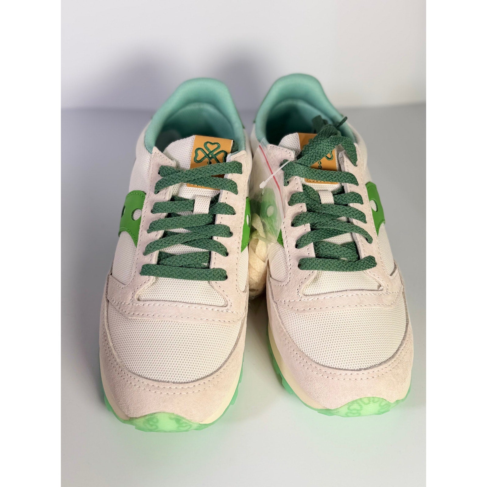 Saucony Jazz Original Sneakers Women's US 8 White Green Lace Up Running Shoes