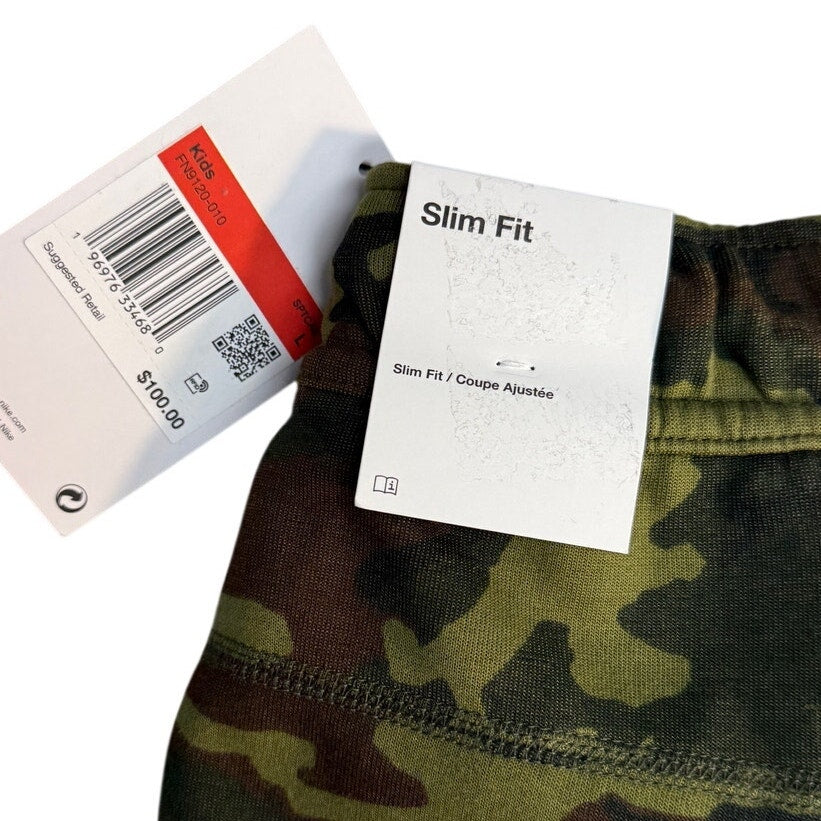 NEW Nike Sportswear Tech Camo Jogger Pants – Youth Large – Slim Fit