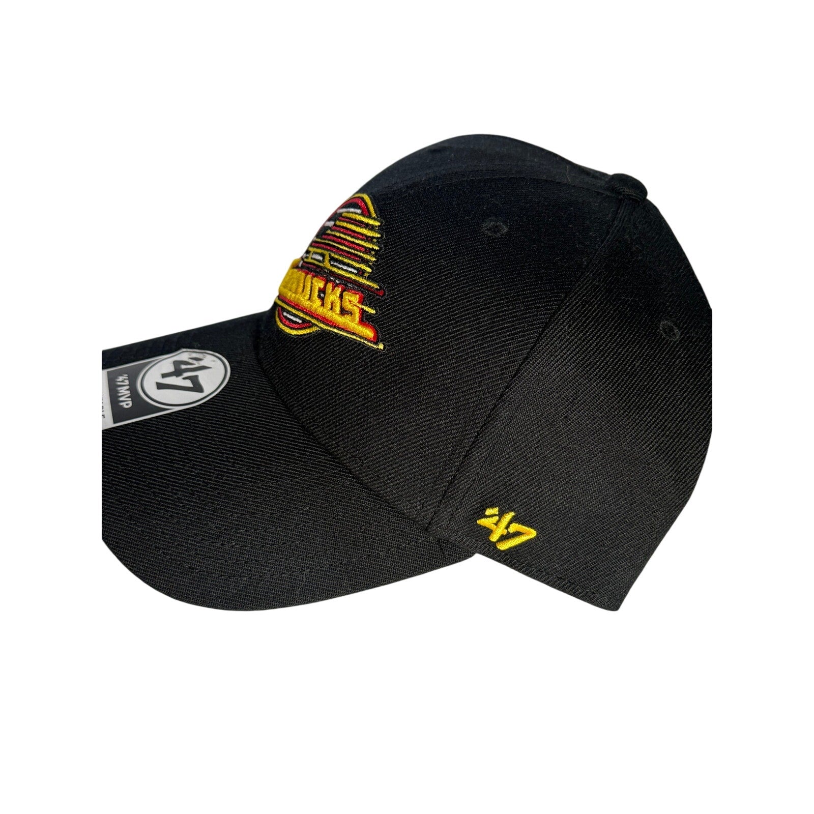 47 Vancouver Canucks Black MVP Adjustable Hat NHL Hockey Cap NWT OSFM