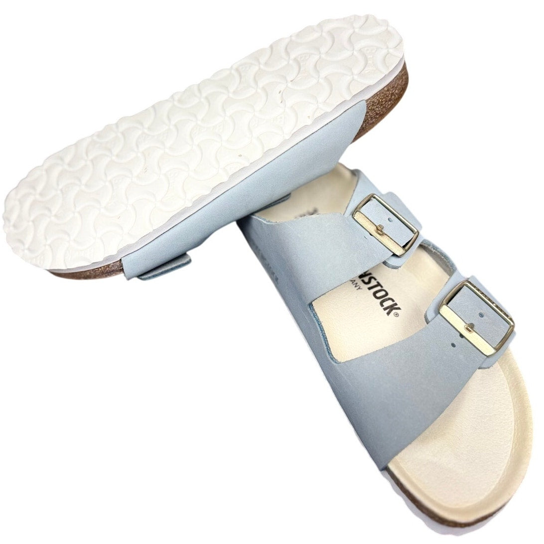 Birkenstock New Women's Arizona Sandal Sky Blue Nubuck | 39 EU