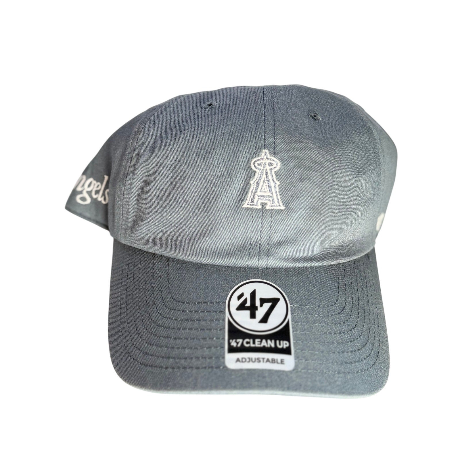 47 Los Angeles Angels Gray Adjustable Hat MLB Clean Up Cap NWT Adult