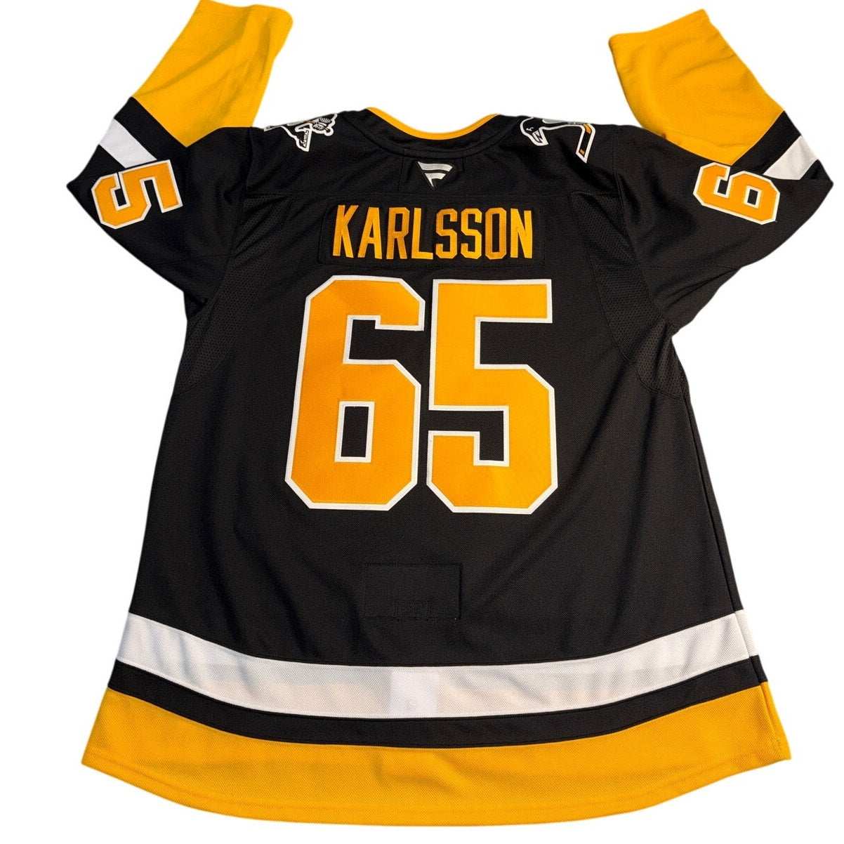 Fanatics Pittsburgh Penguins Erik Karlsson #65 NHL Premium Hockey Jersey Size 56