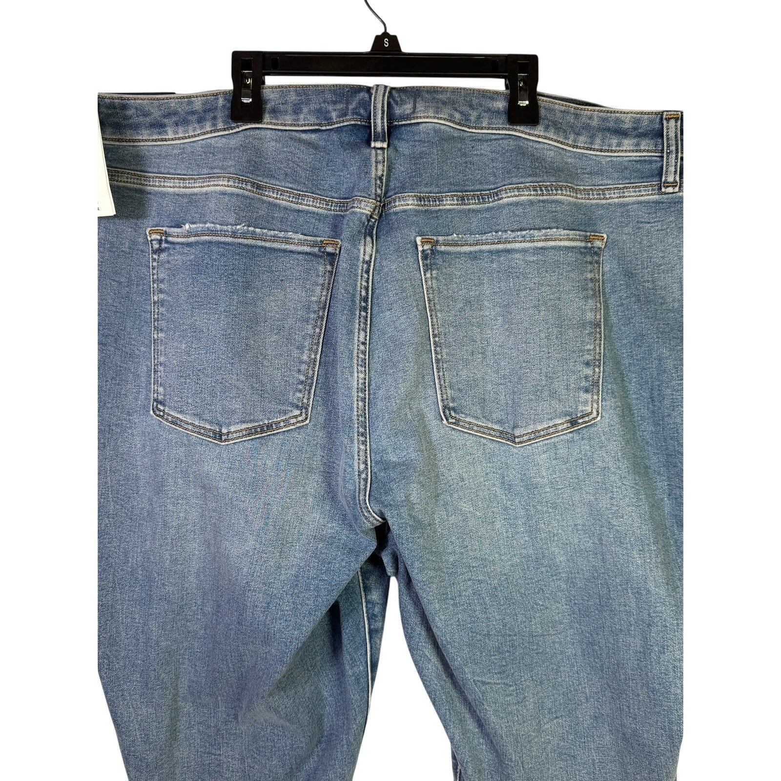 Abercrombie & Fitch Curve Love Super Skinny Ankle Jeans Women’s Size 37 24R NWT - fabric detail