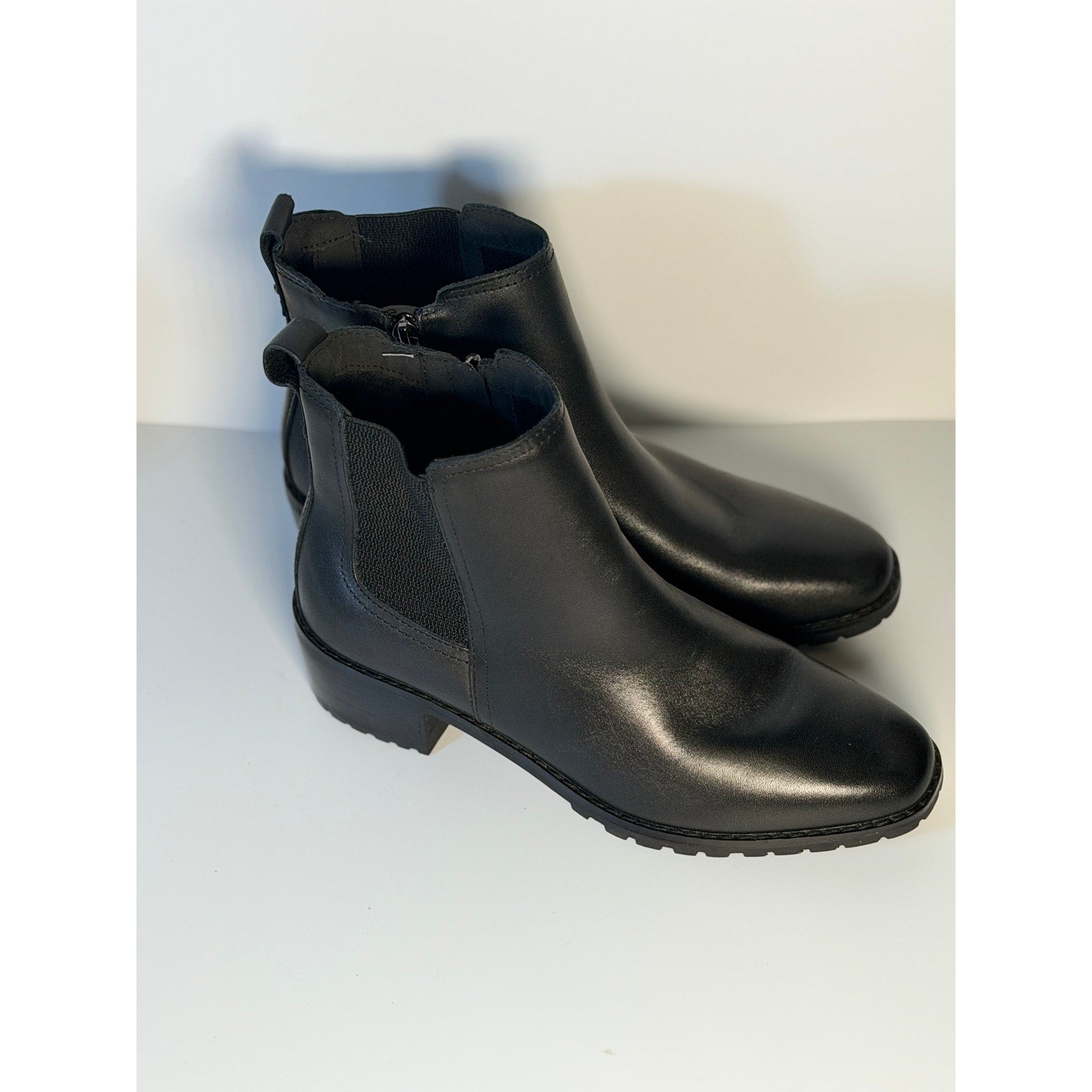 Easy Spirit Women's Black Chelsea Ankle Boots US 8.5M Side Zip – Pre-Owned