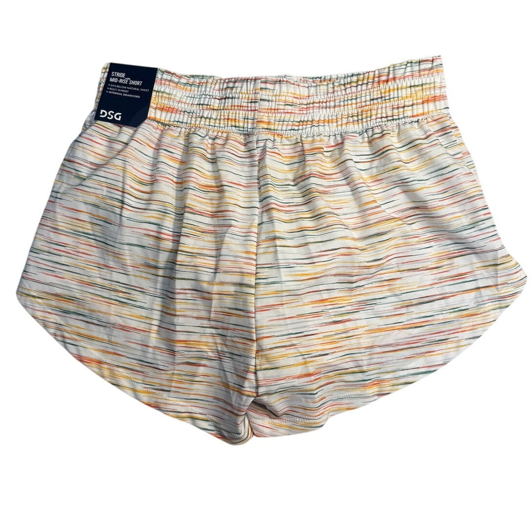 NWT DSG Stride Mid-Rise 3” Shorts Women’s XS Pure White Space Dye UPF 50
