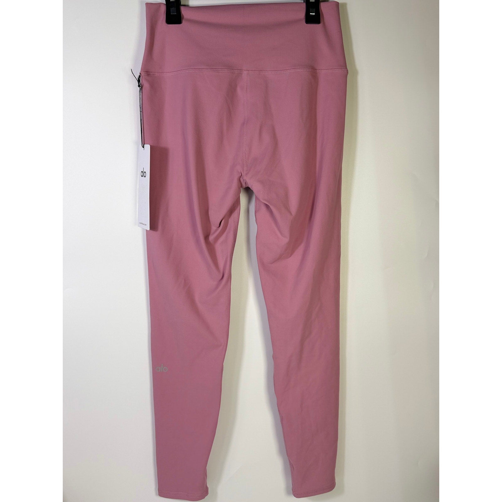 Alo Yoga 7/8 High-Waist Airbrush Leggings Pink Wild Rose Women's L NWT