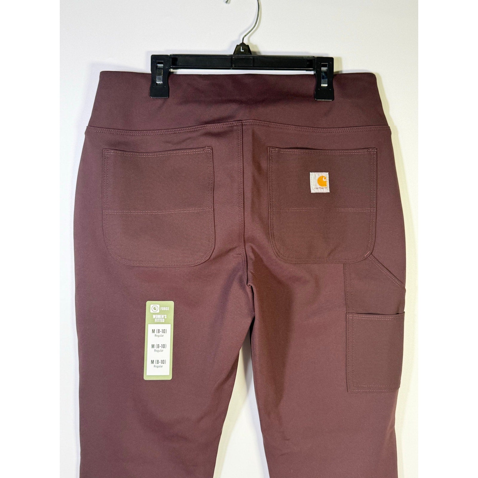 Carhartt Force Women’s Fitted Utility Pants Size M 8-10 Regular Brown New