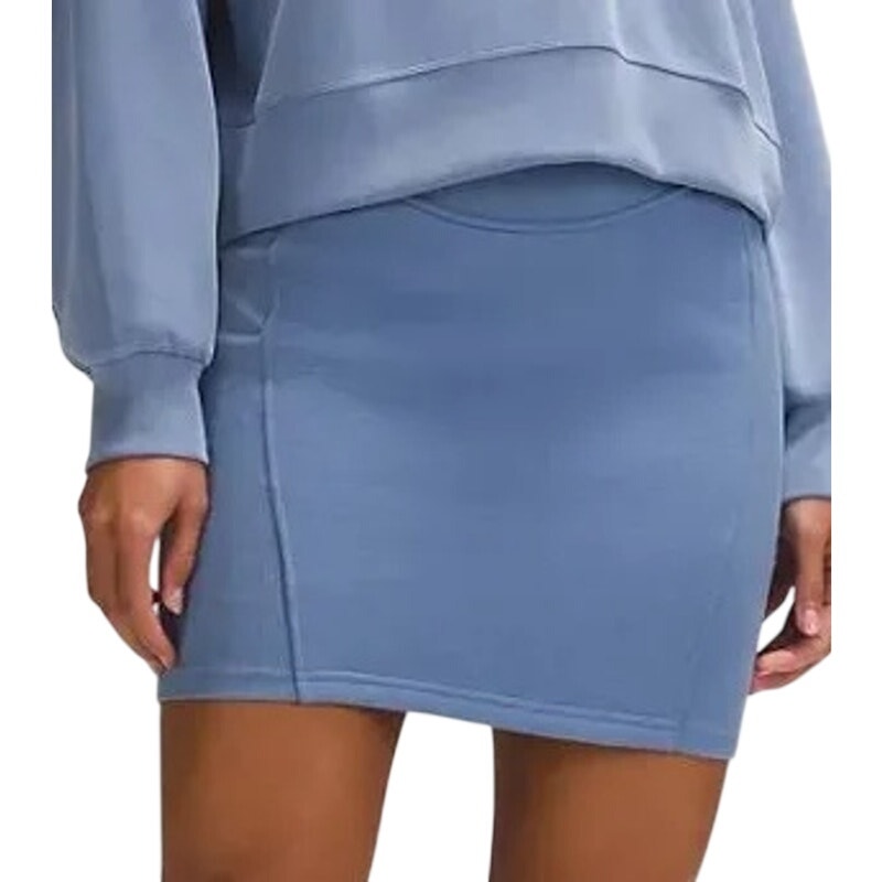 Lululemon Women's Softstreme High-Rise Mini Skirt Blue Athletic Casual