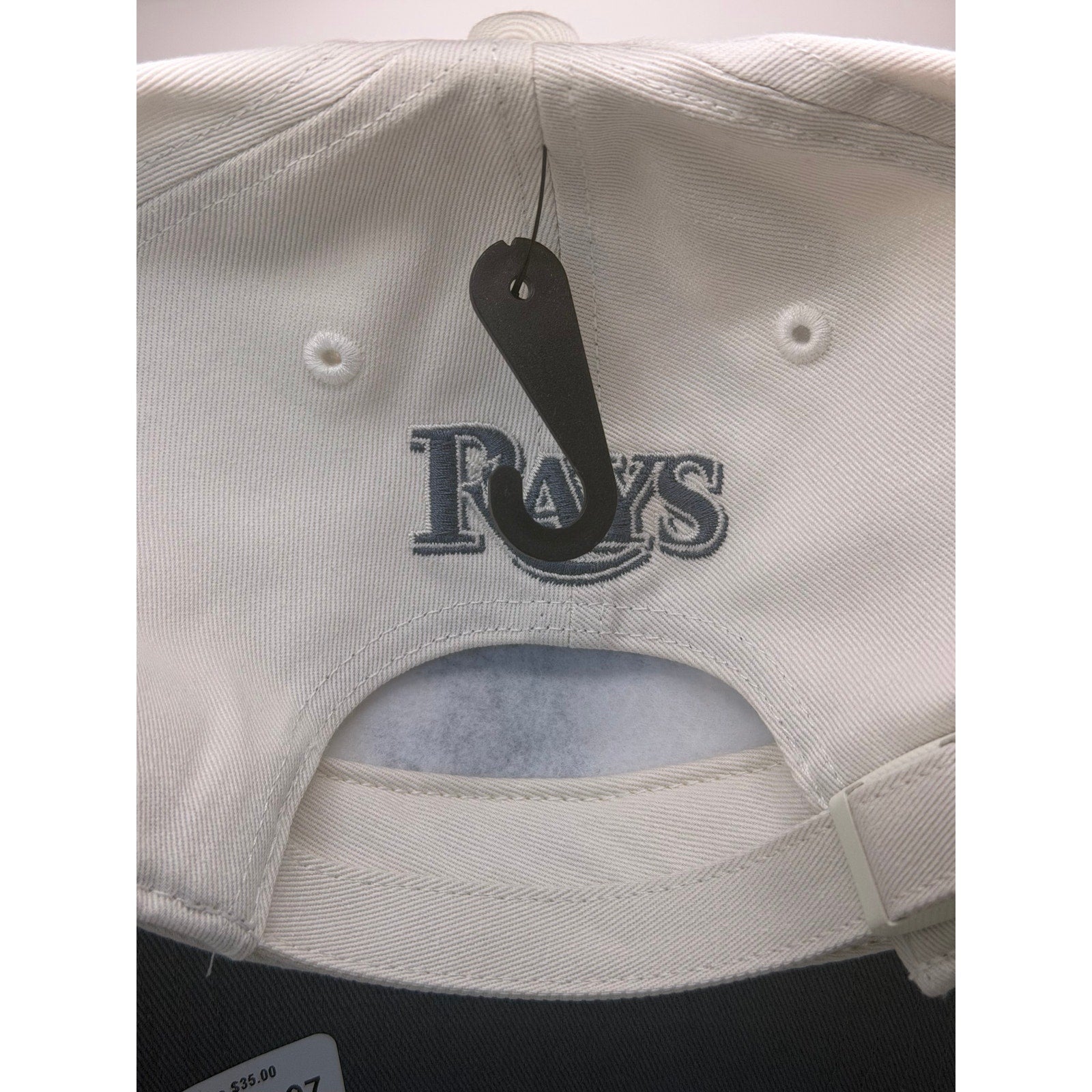 Tampa Bay Rays MLB ’47 Clean Up Adjustable Hat White Gray One Size NWT