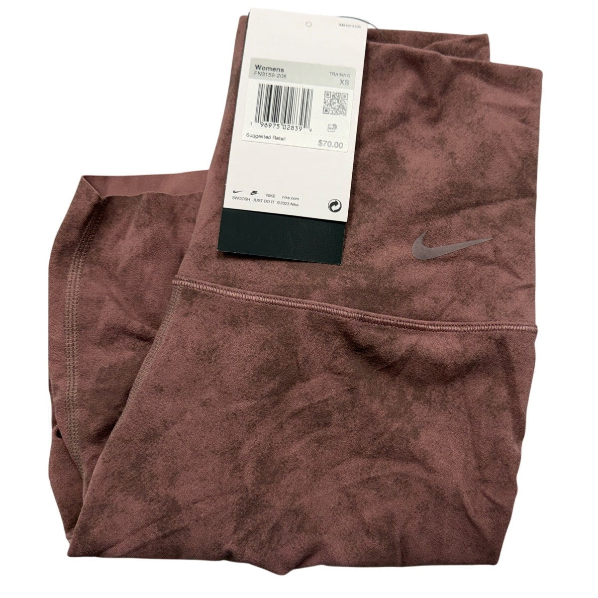 Nike Zenvy Tie-Dye Biker Shorts – Smokey Mauve (FN3159-208) – Women’s XS – NWT