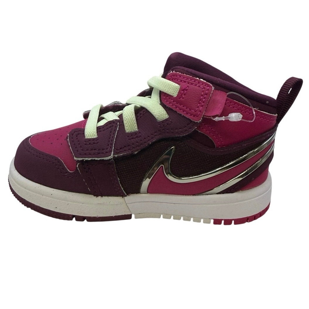 Jordan 1 Mid RM EasyOn (TD) – Toddler Size 7C – Bordeaux / Active Pink / White – FQ1283-600