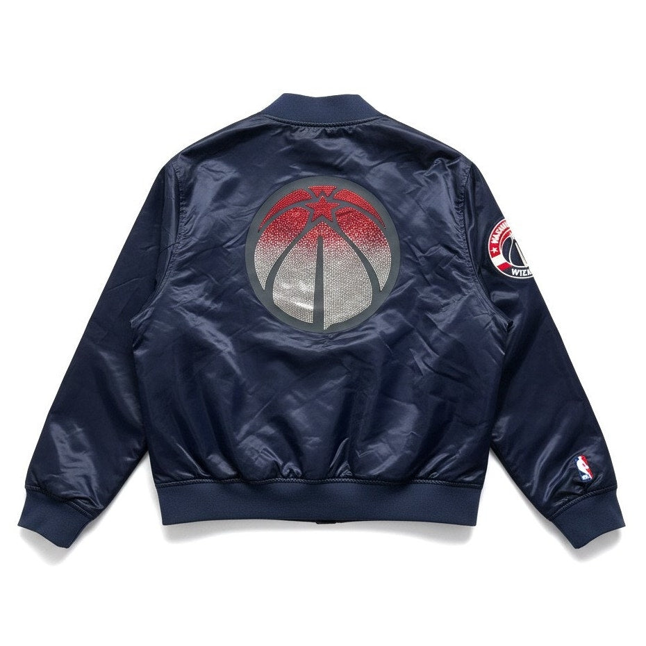 Pro Standard Women’s NBA Washington Wizards Jewel Satin Jacket – Size XL