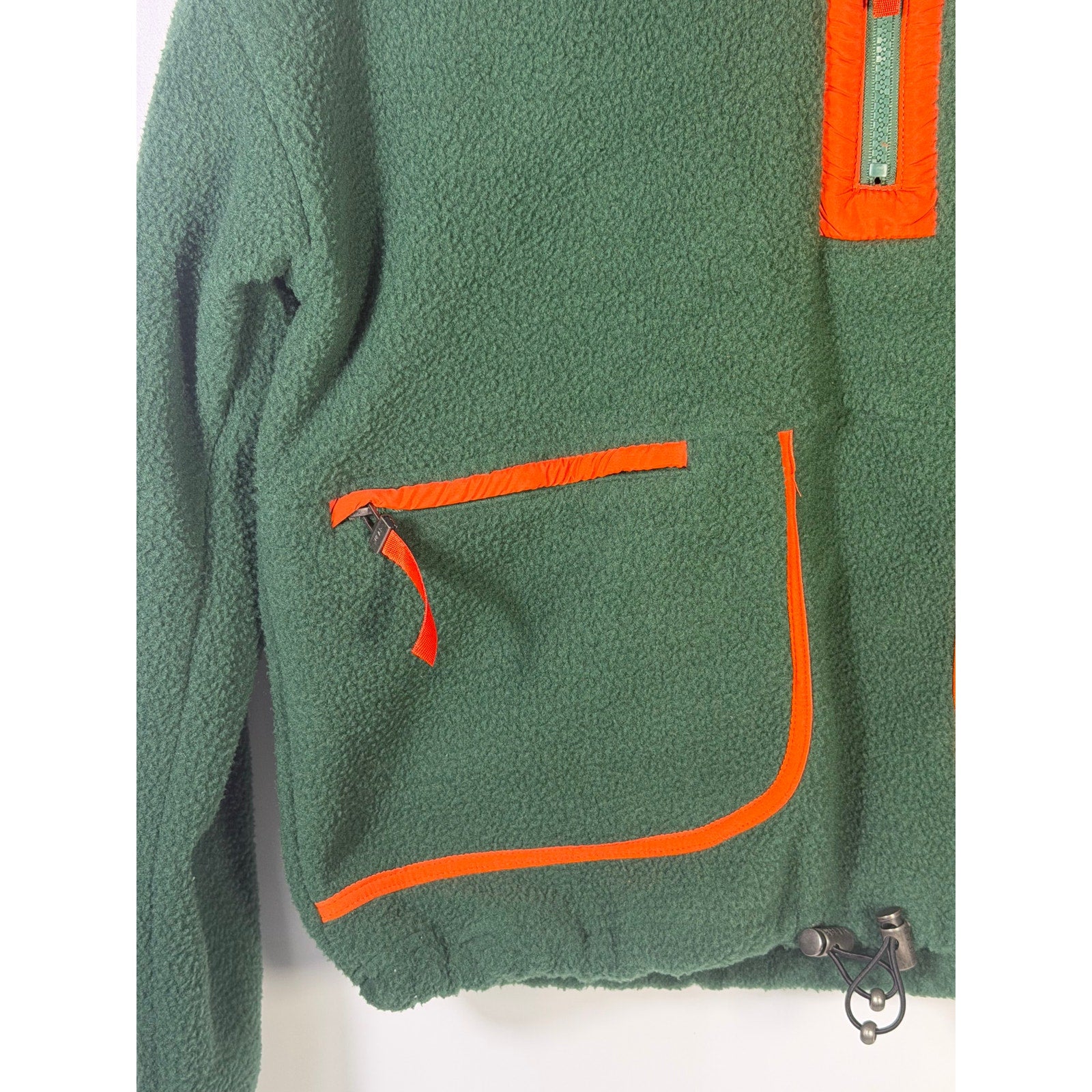 WEAR by Erin Andrews Women’s Miami Hurricanes Quarter-Zip Fleece Green Size S
