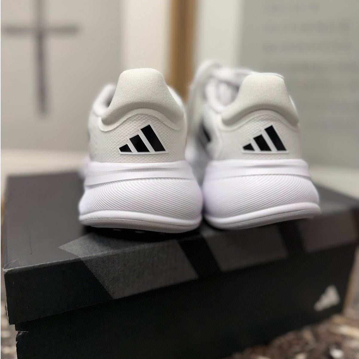 Adidas Response Super Running Shoes – White / Black / Halo Silver – Women’s Size 7.5