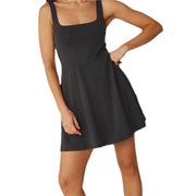 Beyond Yoga Charmed Fit &amp; Flare Mini Dress – Women’s Size Medium – Black
