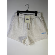 WILO The Label Women’s Fleece Jog Shorts White Marle Size M NWT