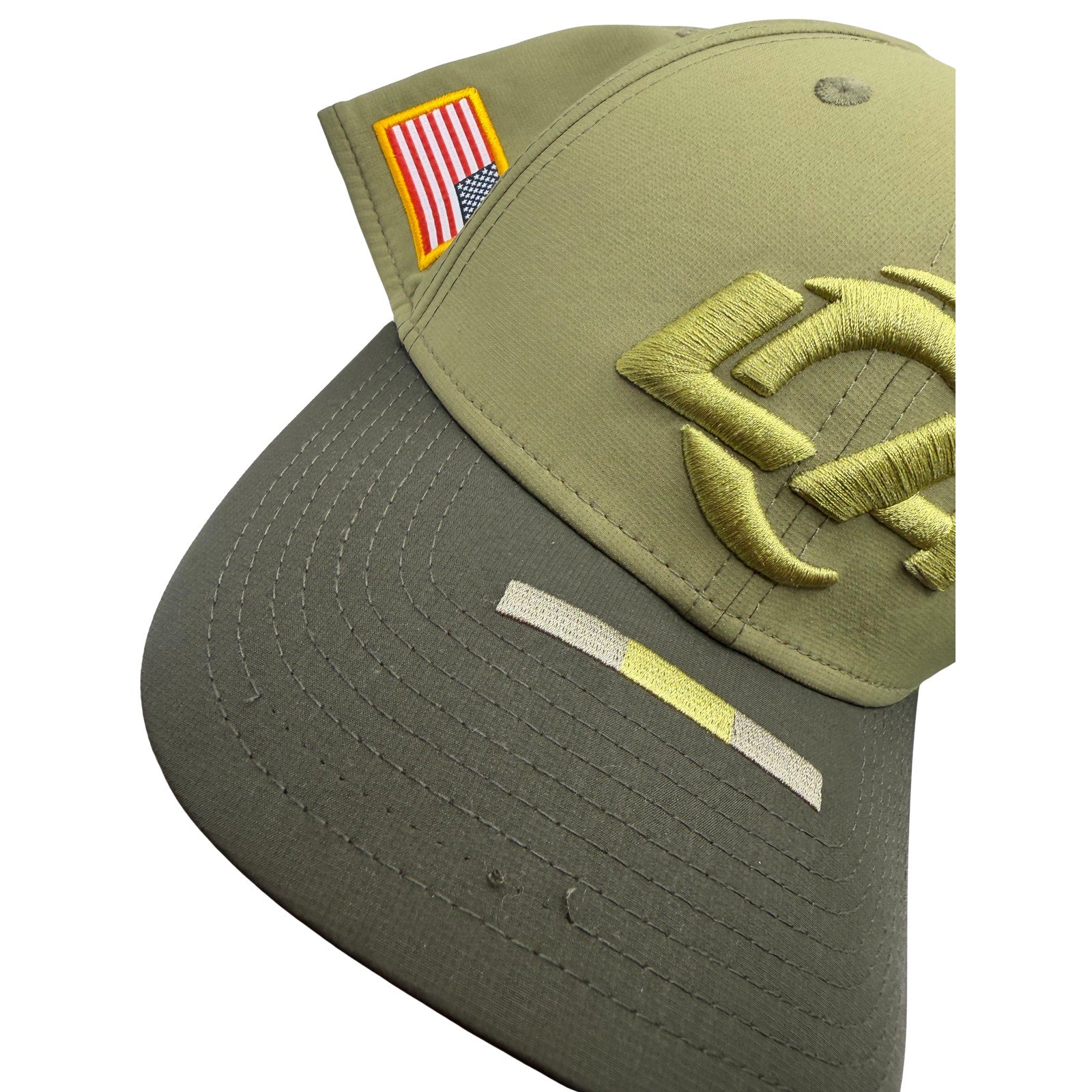Los Angeles Rams NFL New Era 39THIRTY Salute to Service Hat Olive Green