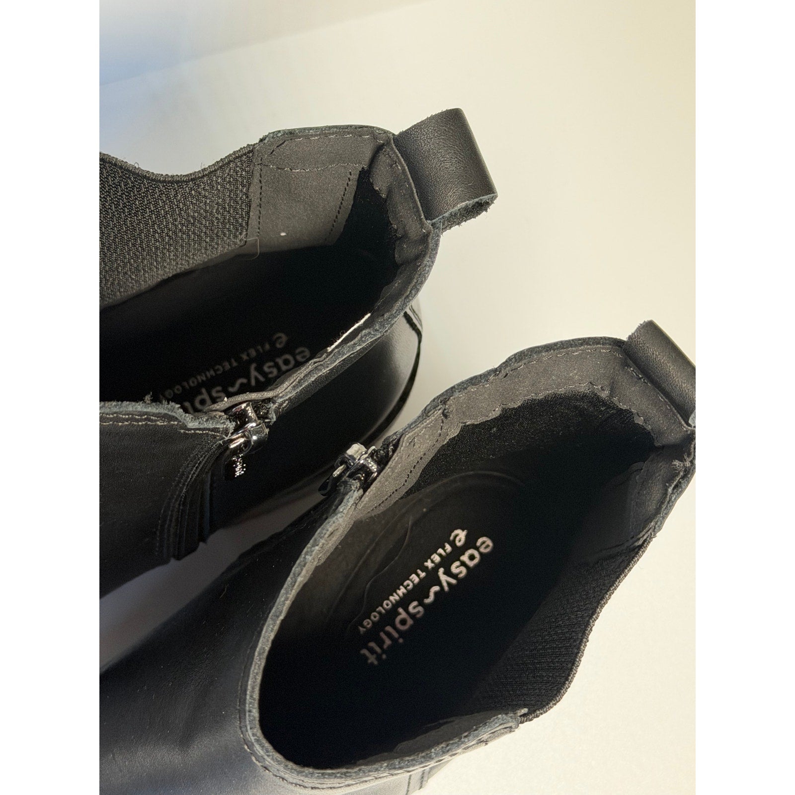 Easy Spirit Women's Black Chelsea Ankle Boots US 8.5M Side Zip – Pre-Owned
