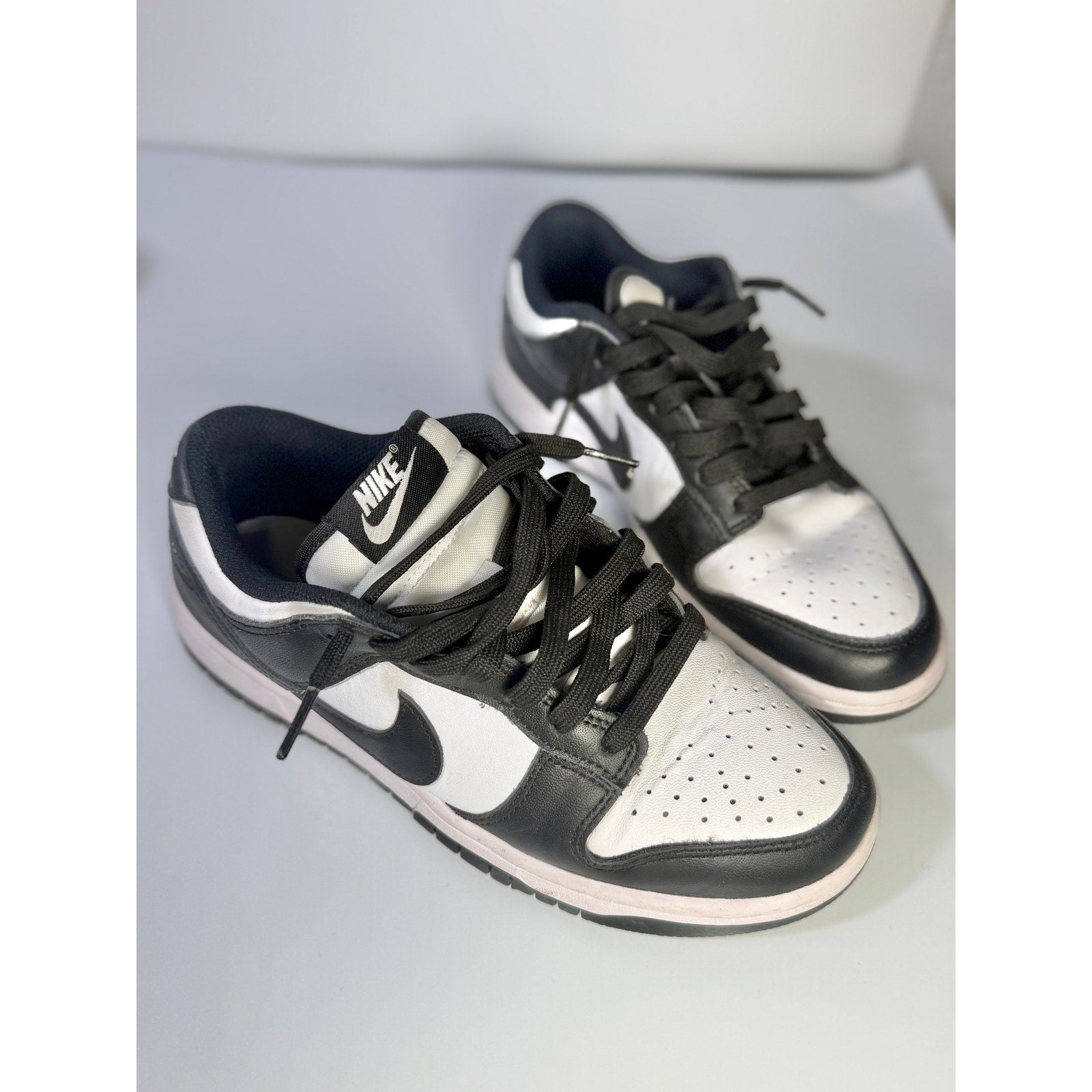 Nike Dunk Low Panda Black White Sneakers Youth Size 5Y DD1503-101 Shoes