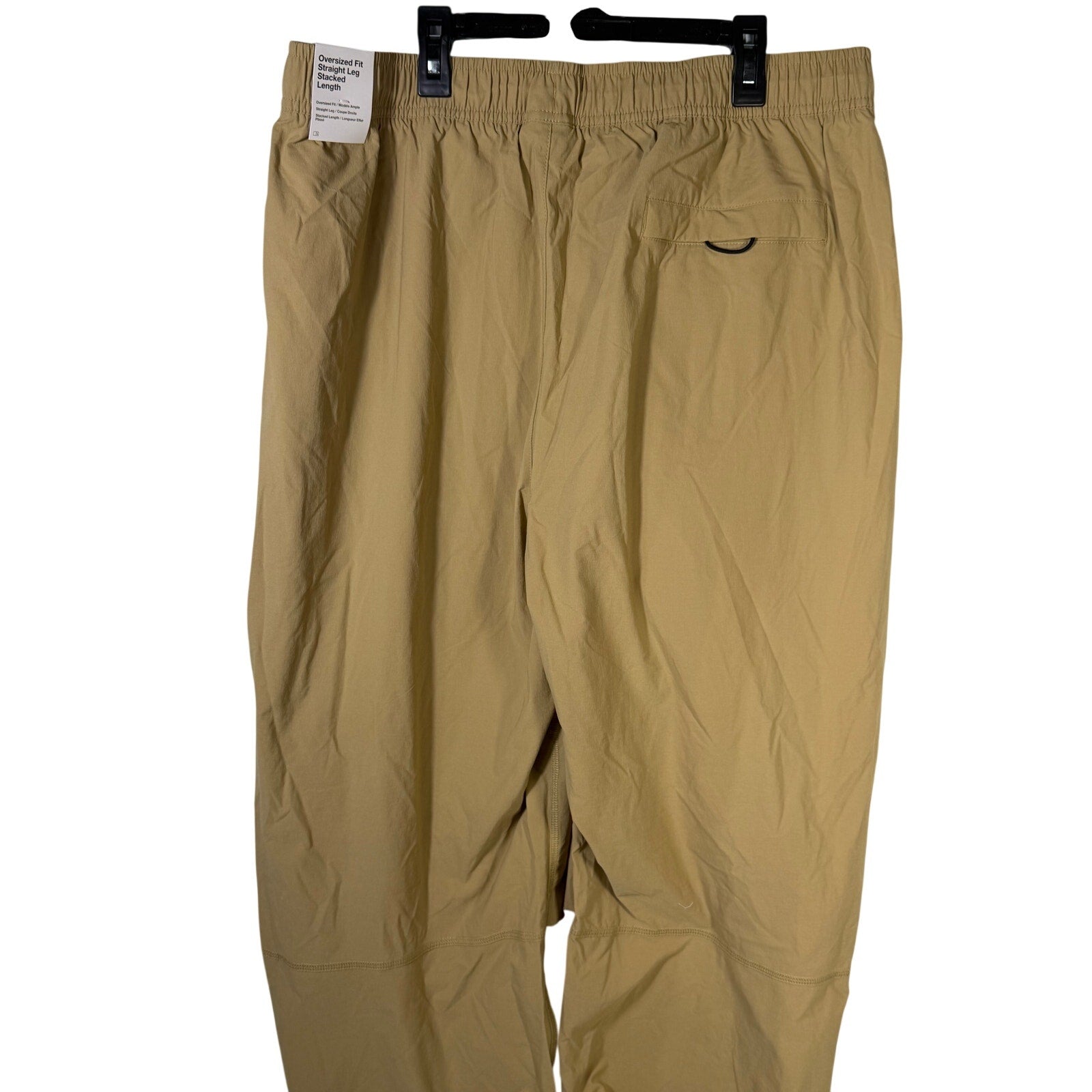 Nike Tech Men’s Woven Oversized Pants Parachute Beige Size L NWT
