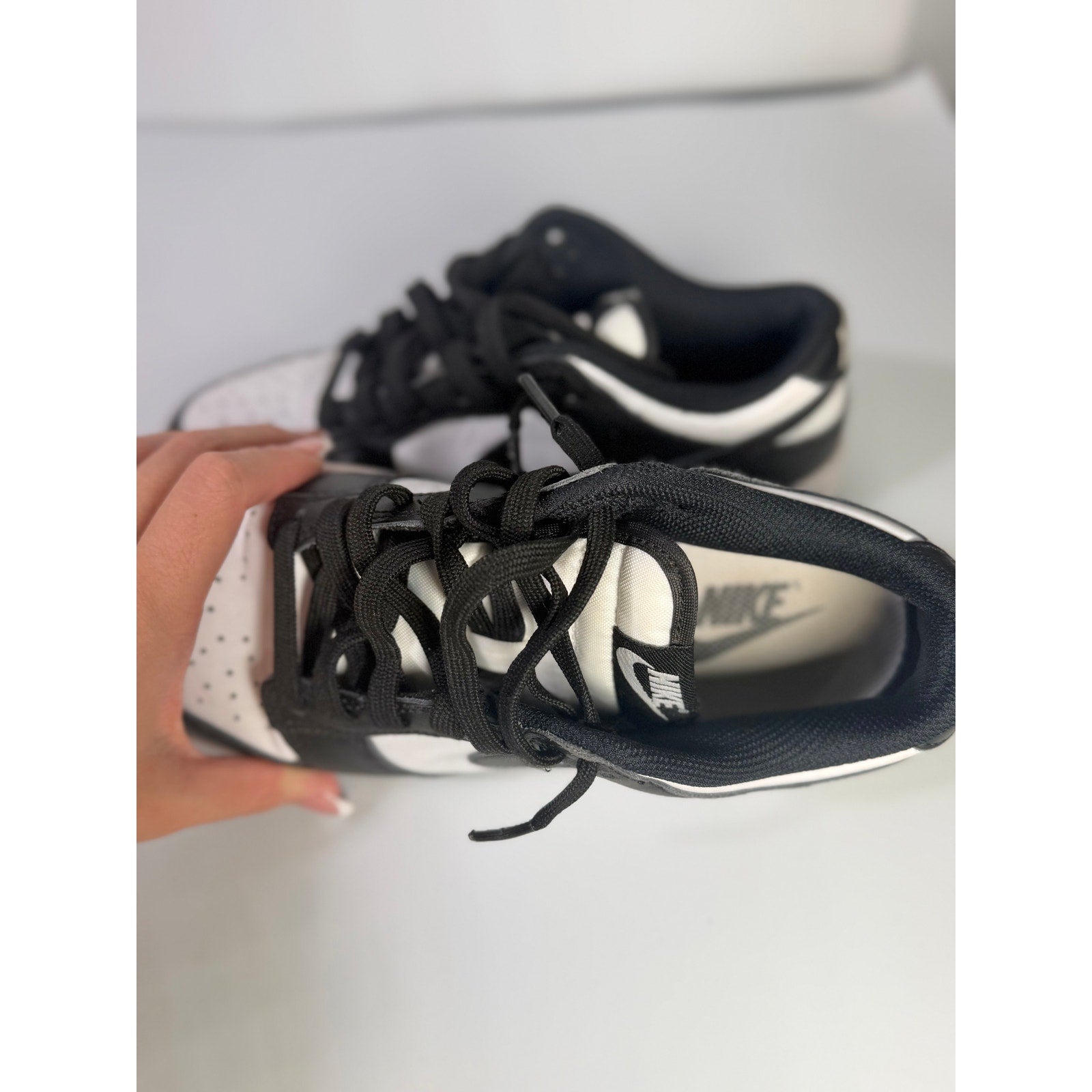 Nike Dunk Low Panda Black White Sneakers Youth Size 5Y DD1503-101 Shoes