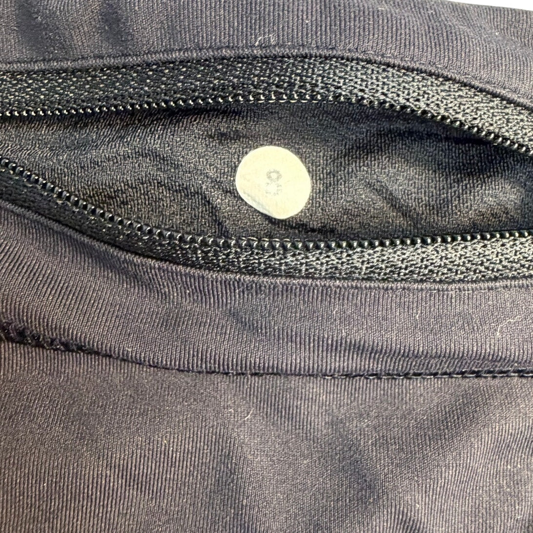 Lululemon Women’s Black Running Shorts Size 8 Zip Back Pocket