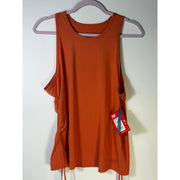 Helly Hansen Women's Active Tank Top XL Orange Sleeveless Drawstring Hem New