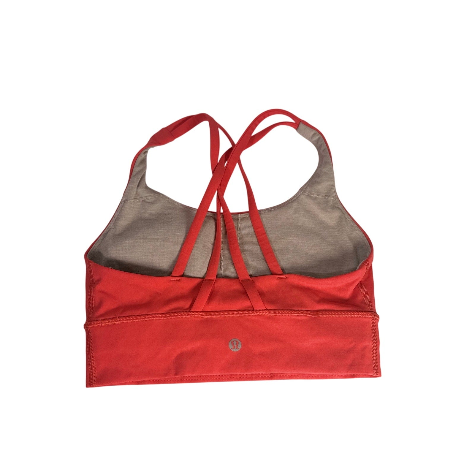 Lululemon Women’s Strappy Longline Sports Bra Coral Red Size 4